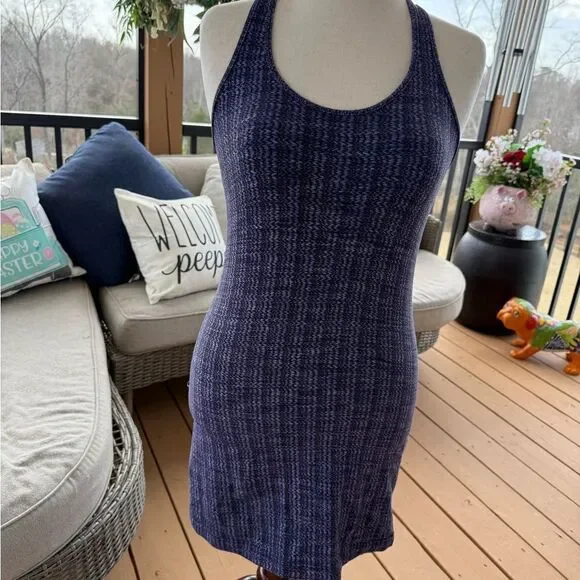 Cool Racer Back Purple Patterned Tank extra long, thicker than usual material. - Picture 5 of 5